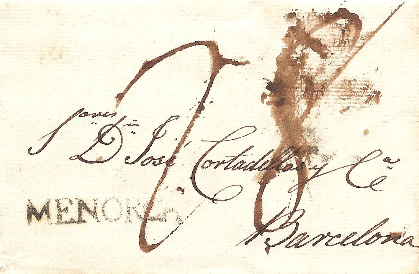 1818 carta de menorca